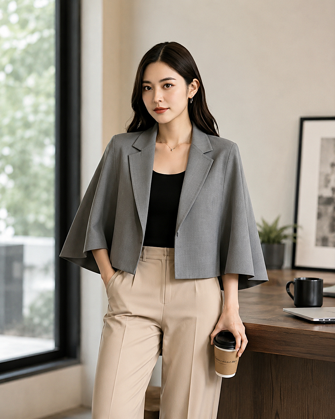 VORAN LORAINE™ Premium Cape Blazer - Image 3