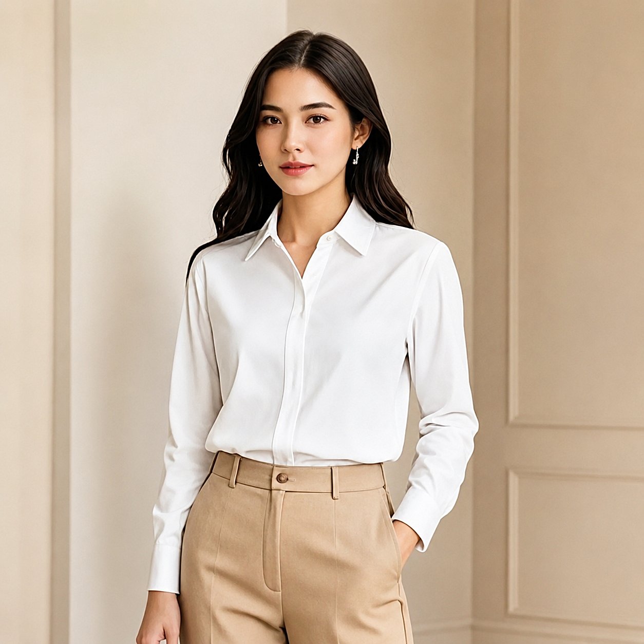 VORAN SERENA™ Premium Long Sleeve Essential Shirt