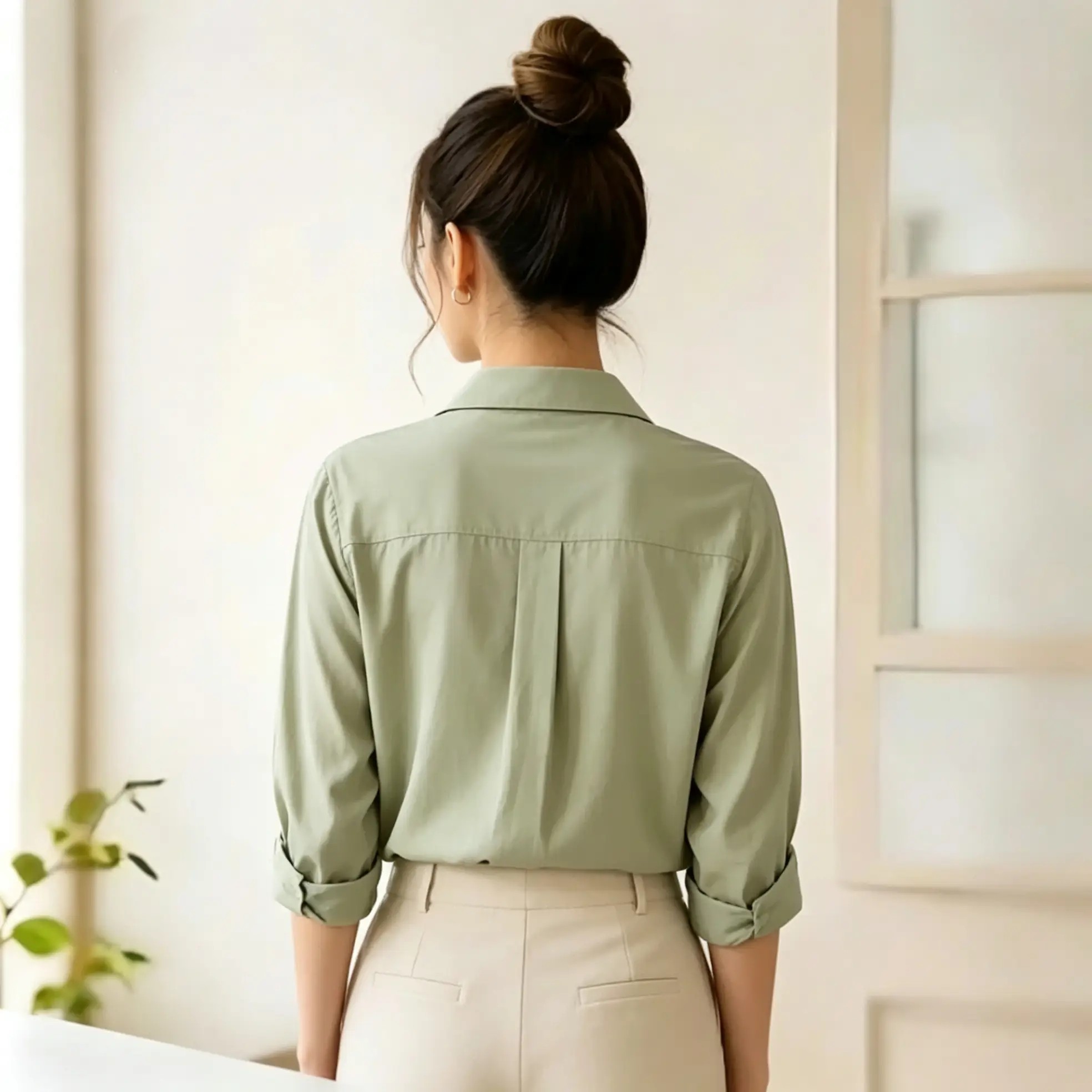 VORAN VIVIENNE™ Premium Button Long Sleeve Essential Shirt - Image 5