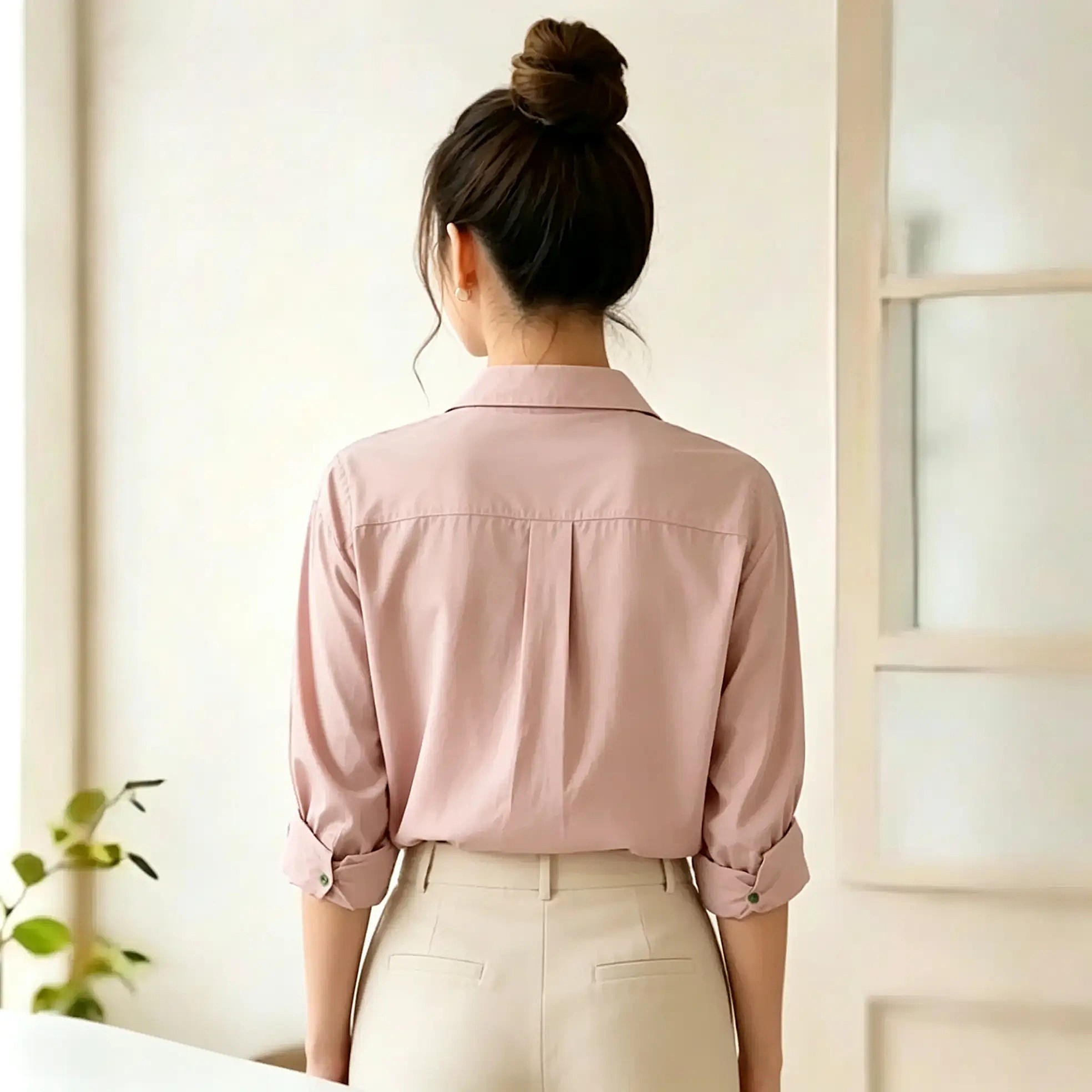 VORAN VIVIENNE™ Premium Button Long Sleeve Essential Shirt - Image 2